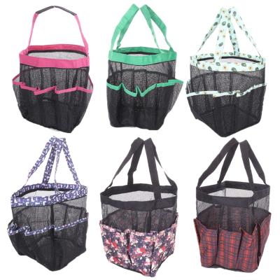 China Mesh Bag multifuncional 8 bolsillos que nadan el bolso del artículo de tocador del viaje del bolso de la playa para la familia en venta