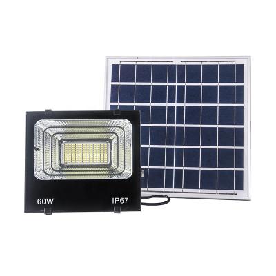 China 60W LANDSCAPE Flood Light Waterproof Solar Smart Remote Control Street Light With Motion Sensor for sale