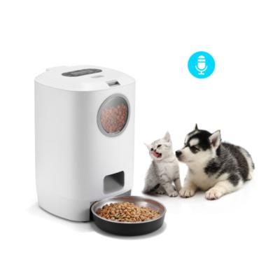 China Automatic Intelligent Cat and Dog Feeder Timing Quantitative Recording Feeding Intelligent Pet Automatic Feeding Feeder for sale