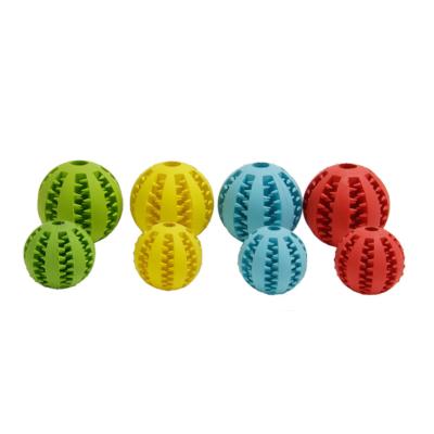 China Wholesale High Quality Rubber Type Pet Molar Ball Dog Watermelon Cleaning Rubber Toy for sale