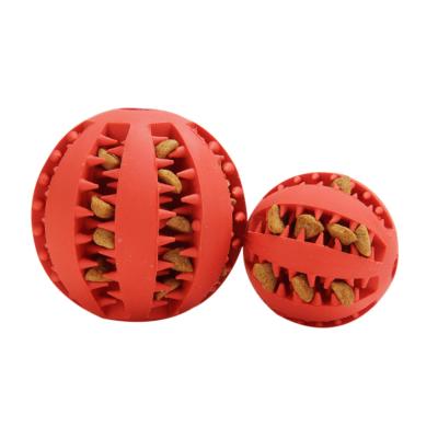 China Chinese Type Pet Molar Ball Suppliers Rubber Dog Rubber Cleaning Toy Pet Molar Toy Watermelon Type for sale