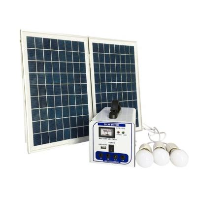 China 20W Solar Power Home Portable Home Lighting System with Charger Radio MP3 for sale