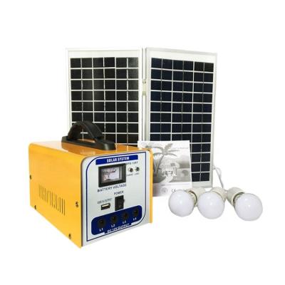 China Home Portable Solar Power System Mini DC 12V Outdoor Solar Home Lighting System for sale