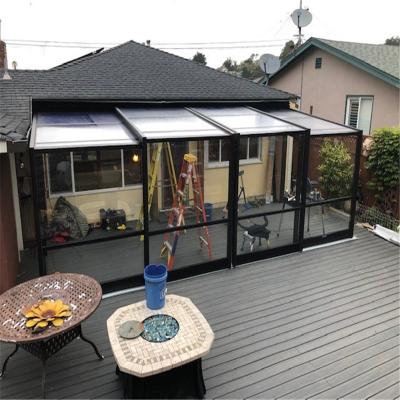 China Green Sunroom 10*16 Square House Modern Hot Selling Individual Sunroom Design Solarium for sale