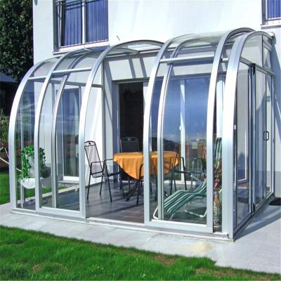 China Modern Hot Selling Double Panel Sun Parlor Four Room Flordia Room Temperature Controlled Sunroom for sale