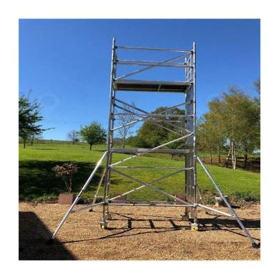 China New custom modern wholesale hot sale portable aluminum mobile mobile scaffolding with safety ladder for sale