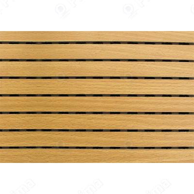 China Modern Wooden Fluted Acoustic 3D Wood Perforated Acoustic Panels for sale