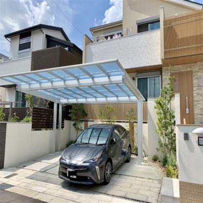 China Car Parking Sun Shade Car Parking Canopy Design Aluminum Metal Parking Canopy for sale