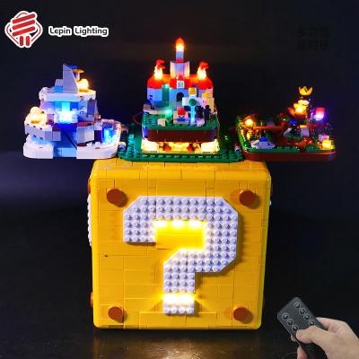 China New Toy Only Lights No Blocks Electronic Led Light Compatible For Legoed 71395 Question 64 Mark Supered Marino Blocks Light Kit Toys Creative for sale