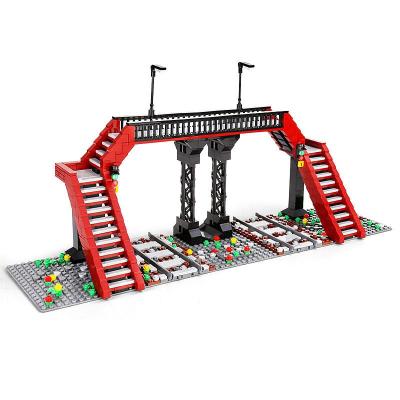 China KING 12008 World Railroad Crossing Railway Model Bricks Kids Educational Building Toy Wholesale MOLD Building Blocks Toys Legoed Gifts for sale