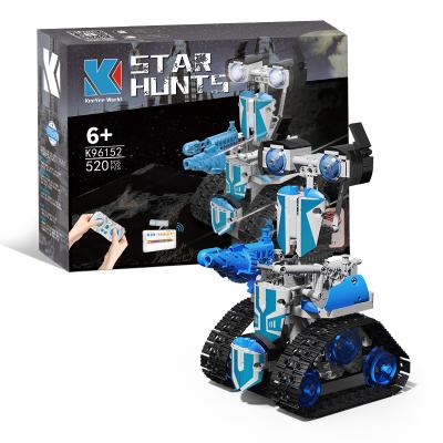 China Electric Samurai Kids Toy Gift Legoed Technic Building Blocks Remote Control APP Robot Programming Toy KAIYU Function Robot LED Technic for sale