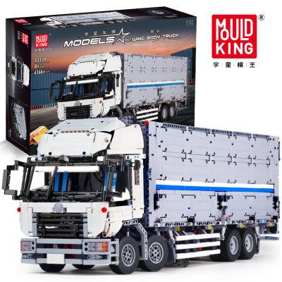 China Building Toy Wholesale ARAKAWAS Tow Wing Body Container Truck Tatra MOC Model Building Blocks Yuxing Spike Brick MOLD KING 13139 for sale