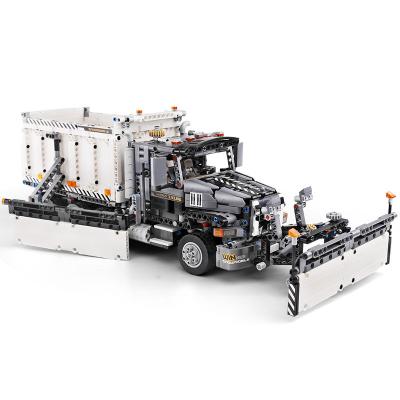 China DIY TOY Wholesale Snow Plow Truck Model KidsToys Legoed Technic Car Yuxing Building Block Assemble Bricks MOC-29800 MOLD KING 13166 for sale