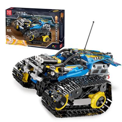 China Toy Wholesale Remote Control Truck Electronic Tracked Building Block Bricks DIY Toys Electric RC Crawler Racing Car Yuxing Mold King 13032 for sale