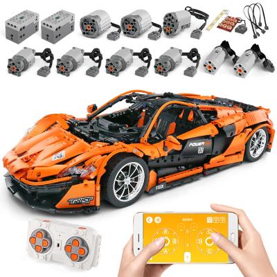 China Educational Toy Wholesale P1 Racing Car Yuxing Legoed Technic MOLD KING 13090 Building Blocks Super Hypercar Brick MOC Model for sale