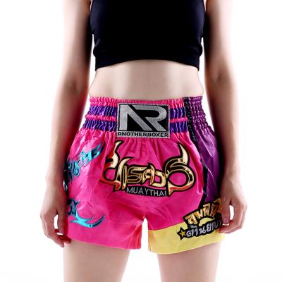 China Breathable /Comfortable Factory Customized Personal Custom XS Thai Shorts S M L XL XXL XXXL Muay Thai Women Shorts for sale