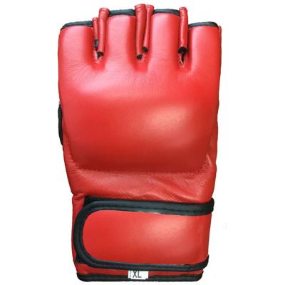 China Muttahida Majlis-e-Amal /mma /muay thai custom logo genuine leather boxing gloves for sale