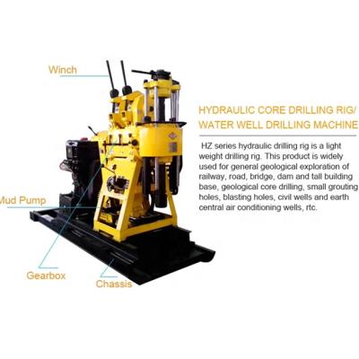 China General Mobile Diesel Engine Portable Spindle Type Exploration Geotechnical Drill Rigs For Sale for sale