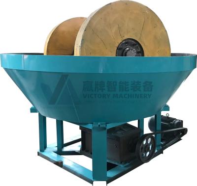 China Building Material Stores Gold Wet Wet Pan Mill Gold Mining Separator Machine Gold Grinding Mill for sale