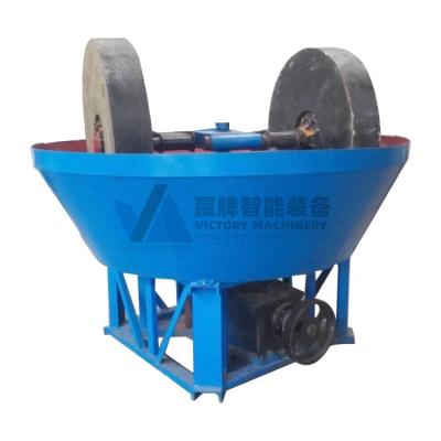 China Building Material Stores Gold Mining Recovery Equipment Wet Round Mill Pan Mill For Gold Grinding Machine for sale