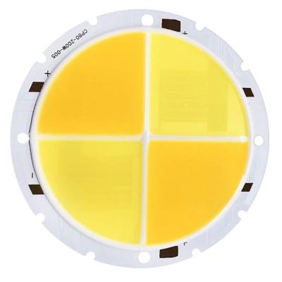 China Best Hotel Order Quantity Epi-Cl Cp80-200W-005 High Viscosity Warm White Round Cob Light Source For Landscape And for sale