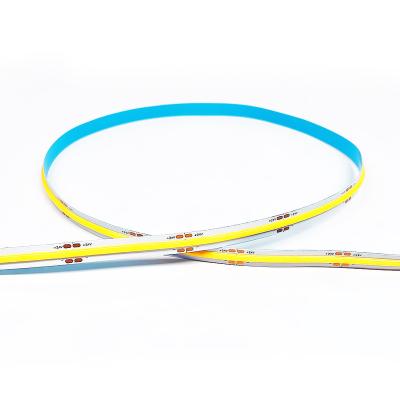 China Flexible COB Strip 24V 480chips/m 12W/m 10mm FPC 5m/roll White LANDSCAPE COB Light Strip Not Dots LED Strip for sale