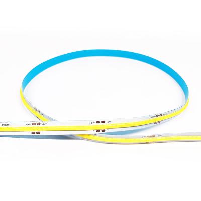 China Flexible COB Strip 24V 480chips/m 12W/m 10mm FPC 5m/roll White LANDSCAPE COB Light Strip Not Dots LED Strip for sale