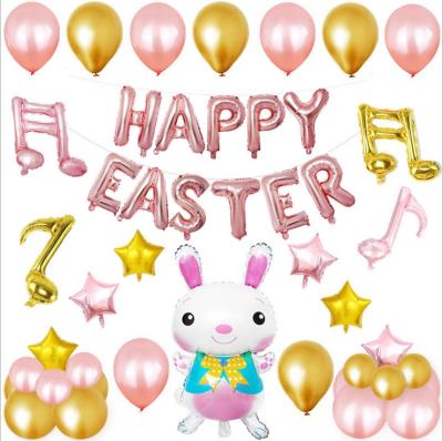 China Party Decoration Easter Balloon Set Cartoon Rabbit Balloon Set Cartoon Rabbit Balloon Set Themed Easter Party Balloon for sale