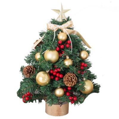 China PVC border Christmas tree is specially designed for lighting Christmas tree mini 45cm Christmas tree for sale