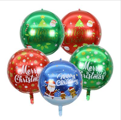 China Party Decoration 4D Christmas Balloon Merry Chritmas Movie Balloon Aluminum Party Decorate Santa Claus Balloon for sale