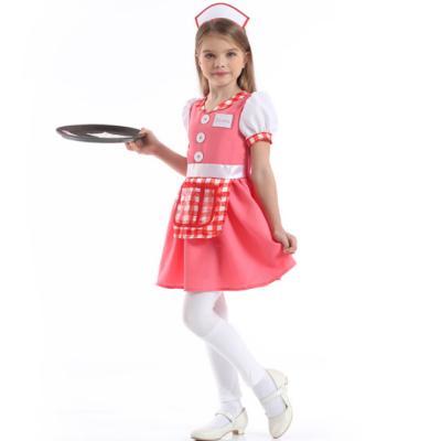 China Decoration Children's Beer Costume Halloween Costume Waitress Maid Party Cosplay Costume for sale