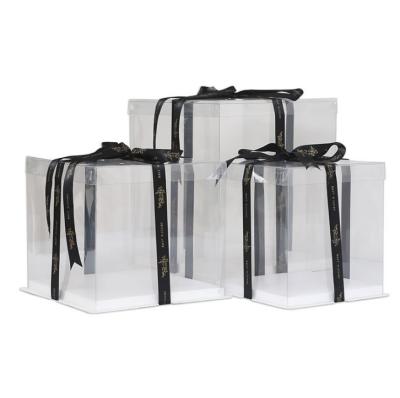 China PVC Recyclable Transparent Cake Box for sale