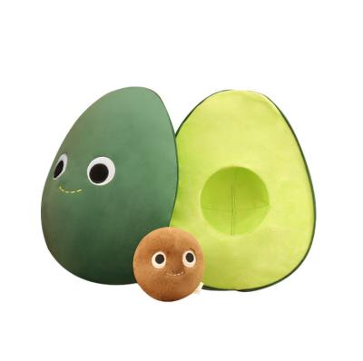 China Detachable Pillow Plush Avocado Plush Toy Gift Cute Funny Plush Toy Decoration Transformed for sale