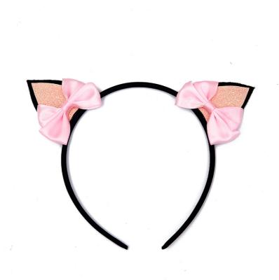 China Lovely Daily Cute Soft Headband Non-slip Hair Cat Ear Cat Ear Headband Hair Accessories for sale