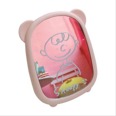 China Dresser Decorative Girl's Table Cartoon Decoration Mirror Dormitory Bedroom Makeup Desk Mirror for sale