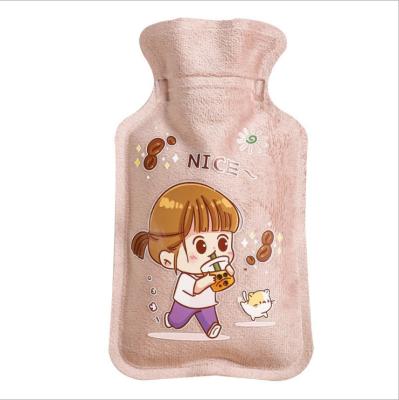 China Daily short hot treasure hand treasure cartoon pvc factory bag plush hot water plush water injection hot water bag for sale