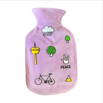 China Plush Hot Water Bag Daily Water Filling Mini Hand Cute Girl Belly Hot Water Bag for sale