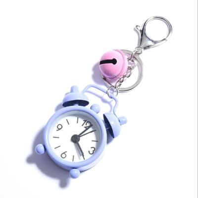 China Creative new mini alarm clock crafts key chain pendant arts and car accessories bag pendant couple key chain for sale