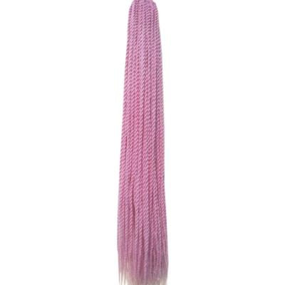 China African Dirty Braided Decoration Wig Soft Silk Color Changing Senegalese Twist Hair Braids Hands Wig for sale