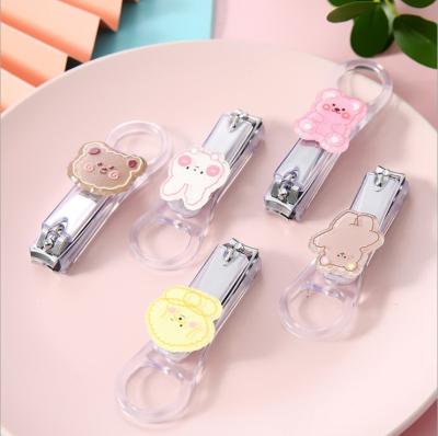 China Beautiful Clear Nail Clippers Household Unprinted Card Covers For Men And Women Nail Clippers Bear Patch Nail Clippers for sale