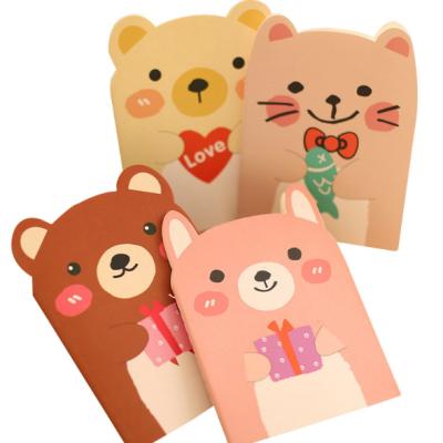 China Mini Korea Creative Stationery Prize Notepad Cartoon Notebook Cute Diary Book Portable Student Book for sale