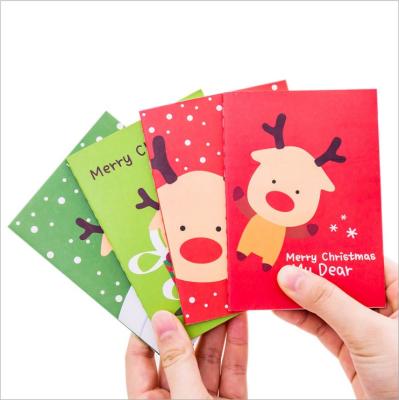 China Mini Wholesale Small Pocket Notepad Cartoon Cute Notebook Christmas Gift Notebook for sale