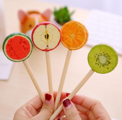 China Promotional Pen Stationery Fruit Pen Korean Creative Ball Pen for sale