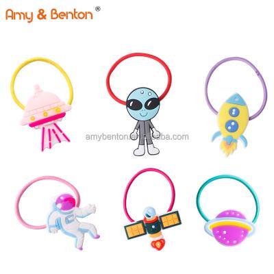 China Non-Toxic Space Party Toys Multi Colored Hair Band Hair Ties Accessory Hair Party Bag Fillers For Kids for sale