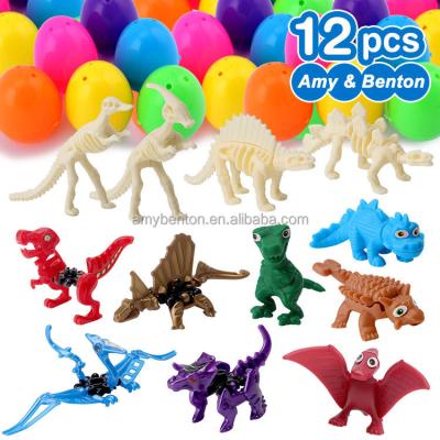 China 2022 Amy and Benton Easter Day Party funny toy supply plastic easter eggs different toys inside for sale