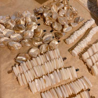 China Animail Hair Pins ZooYing Shell Hair Clips Baroque Freshwater Luxury Natural Pearl Clips For Girls Hair Accessories for sale