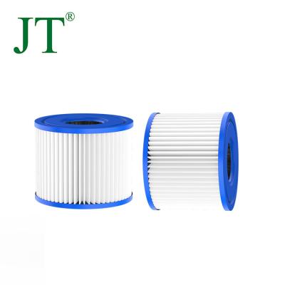 China Eco-friendly Hot Tub PP Pleated Spa Filter Polyester Swimming Pool Filter Cartridge for sale