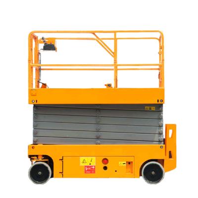 China Hotels Manual 8m Battery Mobile Hydraulic Aerial Work Scissor Lift Platform 6m Mobile for sale