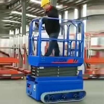 China High Quality Hotels Battery Type Hydraulic Lift 4-18 Meters Lift Height Self Scissor Lift Platform for sale