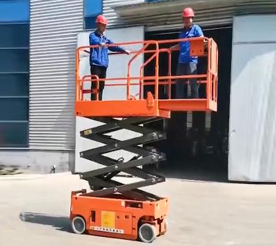 China Hotels Lift Aerial Man Lift Hydraulic Mobile Electric Scissor Lifts 6m 8m 10m 12m 14m for sale